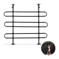 relaxdays Hundegitter Auto schwarz