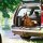 relaxdays Hundegitter Auto schwarz