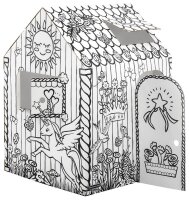 Bankers Box Ausmalbild weiß Spielhaus Einhorn, 1 St.