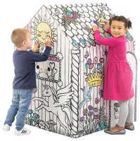 Bankers Box Ausmalbild weiß Spielhaus Einhorn, 1 St.