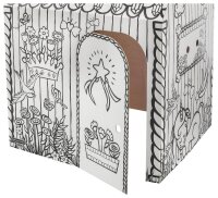 Bankers Box Ausmalbild weiß Spielhaus Einhorn, 1 St.