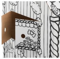 Bankers Box Ausmalbild weiß Spielhaus Einhorn, 1 St.