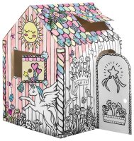 Bankers Box Ausmalbild weiß Spielhaus Einhorn, 1 St.