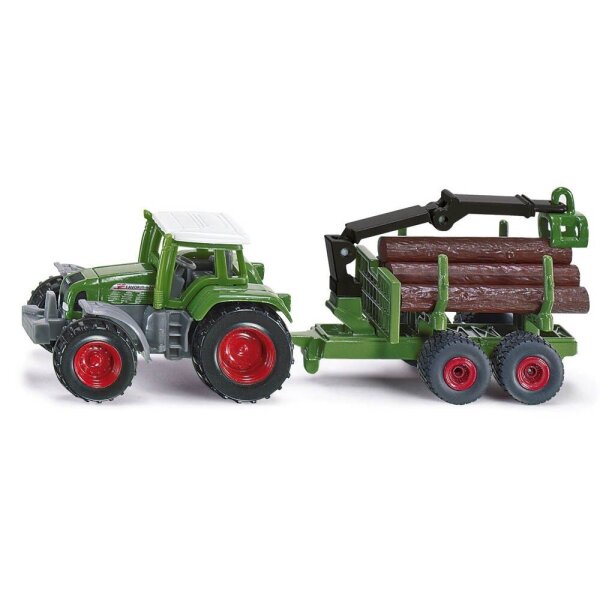 siku Traktor mit Forstanhänger 1645 Spielzeugauto