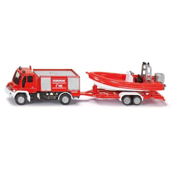 siku Feuerwehr Unimog mit Boot 1636 Spielzeugauto