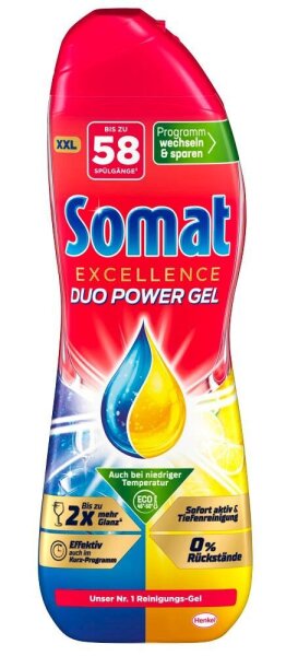 Somat EXCELLENCE DUO POWER Geschirrspüler-Gel 0,928 l