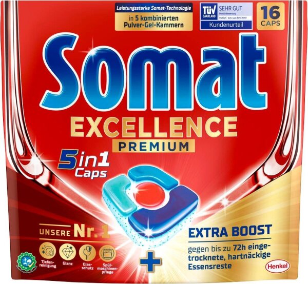 Somat EXCELLENCE PREMIUM 5in1 Spülmaschinentabs 16 St.