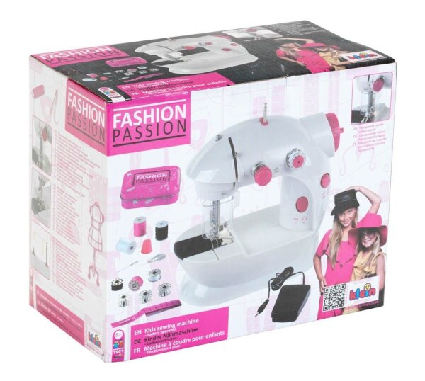 klein Kinder-Nähmaschine 7901 weiß, pink