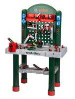 klein Spielzeug-Werkbank BOSCH 8710 grau, grün