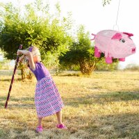 relaxdays Piñata rosa/pink Schwein, 1 St.
