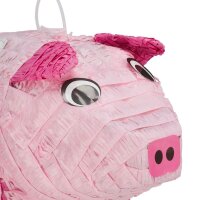 relaxdays Piñata rosa/pink Schwein, 1 St.