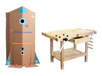 HOLZMANN Spielzeug-Werkbank braun