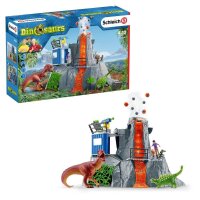 Schleich® Dinosaurs 42564 Große Vulkan Expedition Spielfiguren-Set