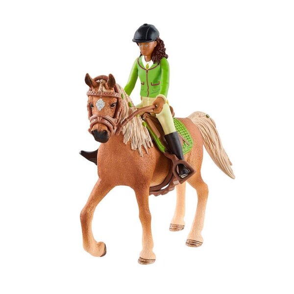 Schleich® Horse Club 42542 bewegliche Sarah & Mystery Spielfiguren-Set
