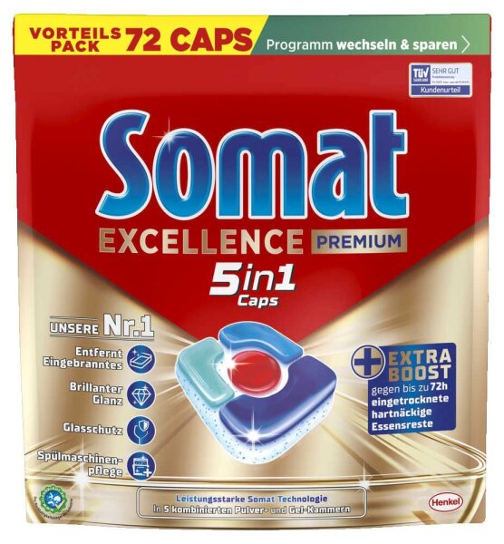 Somat EXCELLENCE PREMIUM 5in1 Spülmaschinentabs 72 St.