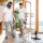 relaxdays Futterstation Hunde/Katzen silber 36,0 x 21,5 x 27,0 cm