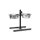relaxdays Futterstation Hunde/Katzen silber 53,0 x 26,0 x 42,0 cm