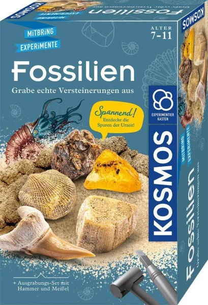 KOSMOS Ausgrabungsset Fossilien mehrfarbig