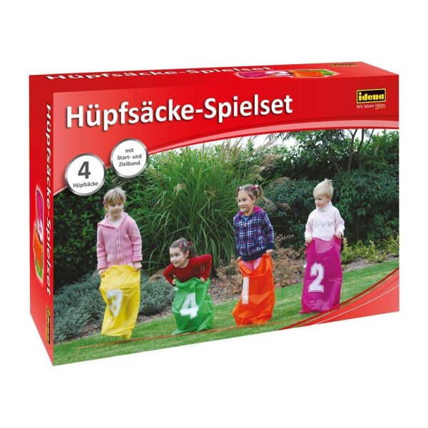 Idena Hüpfsäcke-Set gelb, grün, orange, pink