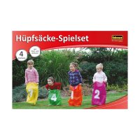 Idena Hüpfsäcke-Set gelb, grün, orange, pink