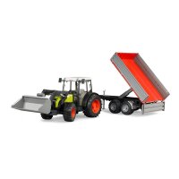 bruder Claas Nectis 267F Traktor mit Anhänger 2112 Spielzeugauto