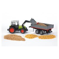 bruder Claas Nectis 267F Traktor mit Anhänger 2112 Spielzeugauto