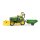 bruder John Deere Sitzrasenmäher mit Anhänger 62104 Spielzeugauto