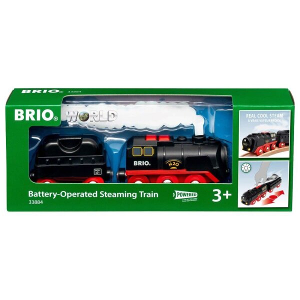 BRIO® Batterie-Dampflok mit Wassertank 33884 Spielzeugeisenbahnen