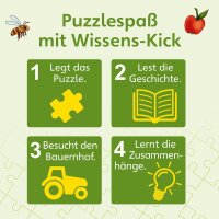 KOSMOS Wissenspuzzle: WAS IST WAS junior - Entdecke den Bauernhof Lernspielzeug