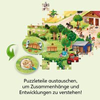 KOSMOS Wissenspuzzle: WAS IST WAS junior - Entdecke den Bauernhof Lernspielzeug