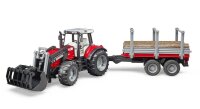 bruder Traktor Massey Ferguson 7480 mit Frontlader und...