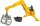 bruder Heckbagger mit Greifer 2338 Spielzeugauto