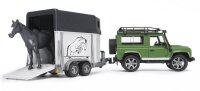 bruder Land Rover Defender mit Pferdeanhänger 2592...