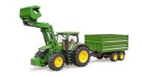 bruder 7R John Deere 350 Traktor mit Frontlader und...