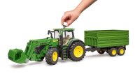 bruder 7R John Deere 350 Traktor mit Frontlader und...