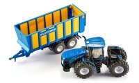 siku New Holland Traktor mit Silagewagen 1947 Spielzeugauto