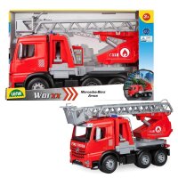 LENA Worxx Feuerwehr Leiterwagen Mercedes Benz Arocs 4615...