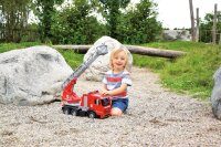 LENA Worxx Feuerwehr Leiterwagen Mercedes Benz Arocs 4615 Spielzeugauto