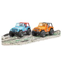 bruder Jeep Cross Country Racer blau mit Rennfahrer 2541 Spielzeugauto