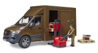 bruder MB Sprinter UPS mit Fahrer und Zubehör 02678 Spielzeugauto