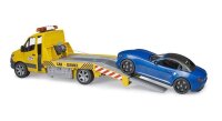 bruder MB Sprinter Autotransporter mit Light & Sound Modul und Roadster 02675 Spielzeugauto