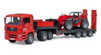 bruder MAN TGA Tieflader mit Manitou Teleskoplader 02774 Spielzeugauto