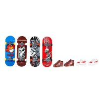 Mattel GAMES Fingerboard Skate & Schuhe 4er mehrfarbig