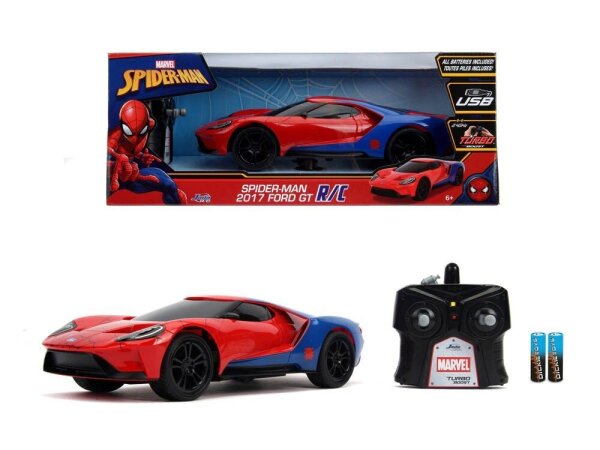 Jada® Marvel Spiderman 2017 Ford GT Ferngesteuertes Auto rot