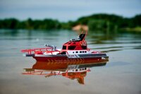 DICKIE Feuerwehrboot Ferngesteuertes Speedboot rot