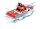 DICKIE Feuerwehrboot Ferngesteuertes Speedboot rot