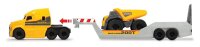 DICKIE Mack/Volvo Micro Builder Truck LKW mit Anhänger 203725005 Spielzeugautos