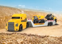DICKIE Mack/Volvo Micro Builder Truck LKW mit Anhänger 203725005 Spielzeugautos