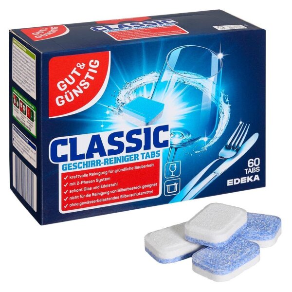 GUT&GÜNSTIG CLASSIC Spülmaschinentabs 60 St.