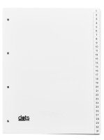 dots Ordnerregister DIN A4 Vollformat 1-31 weiß...